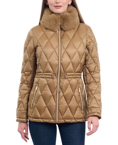 michael kors camel jacket|Michael Kors anorak.